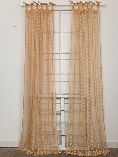 Nanette Embroidered Net Curtain - Gold | Your Home, Curtains ...