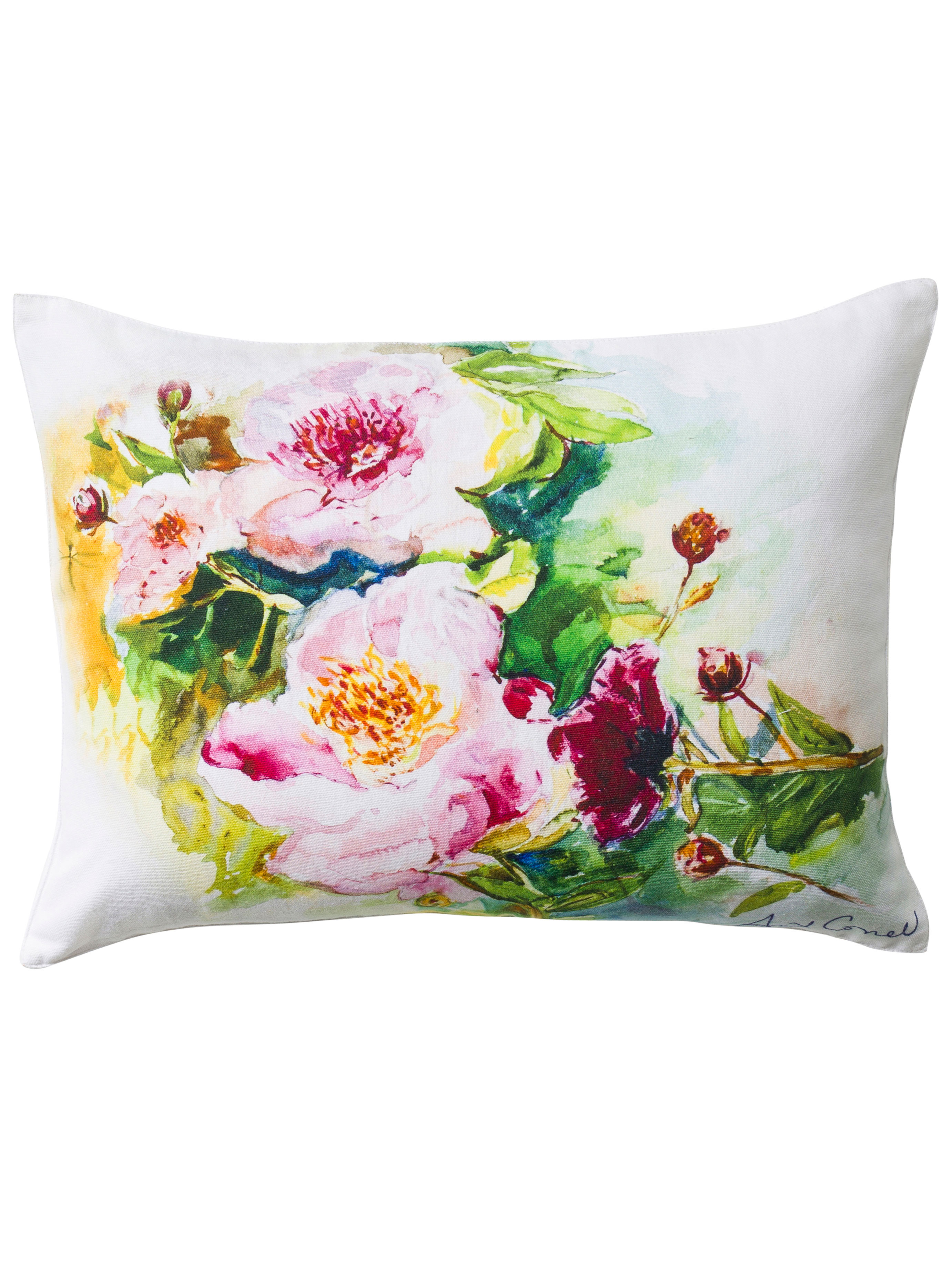 Peony Watercolor Cushion Your Home, Cushions Beautiful Designs by