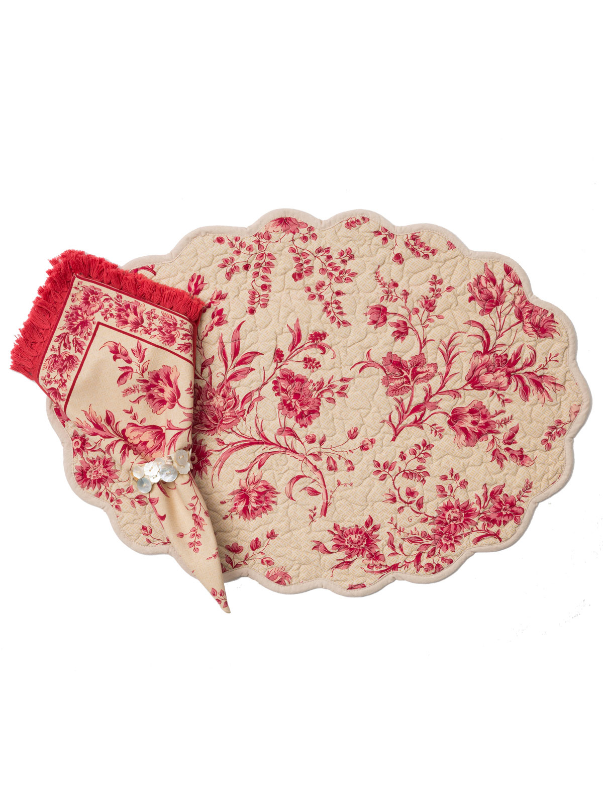 Grandmother's Room Quilted Placemat Set/4 Linens & Kitchen, Placemats