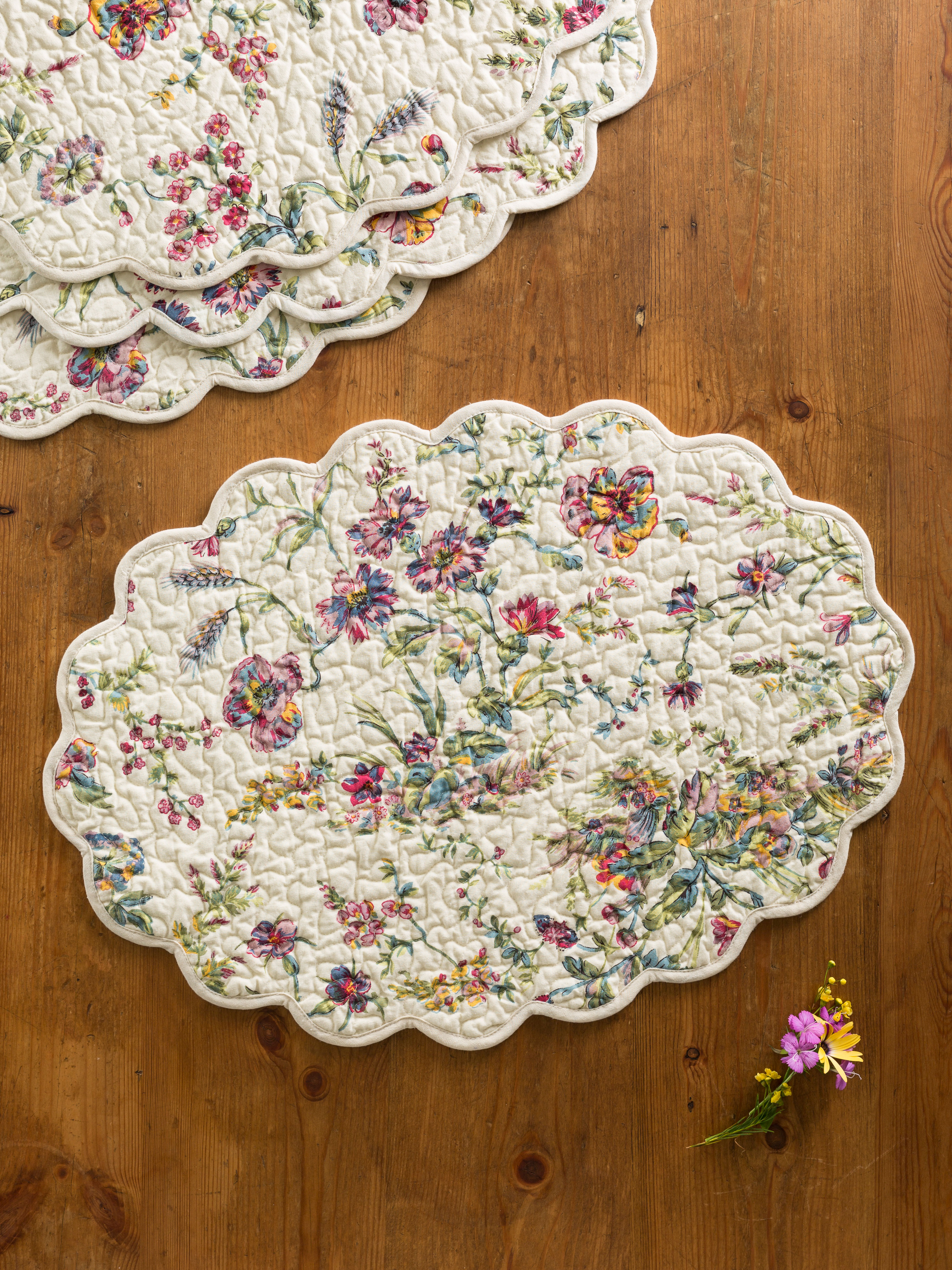 Meadow Placemat Quilted S/4 Linens & Kitchen, Placemats & Runners