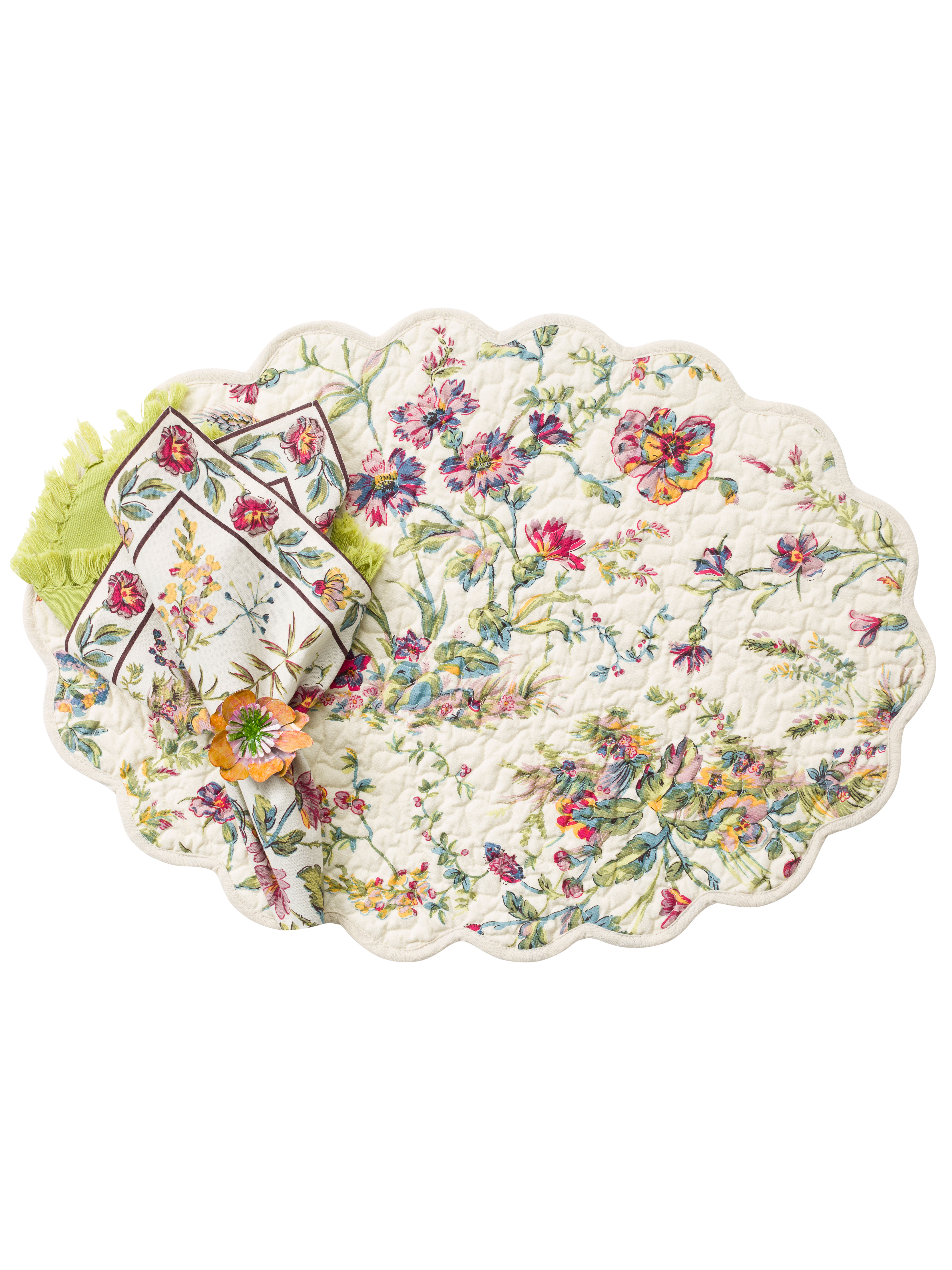 Meadow Placemat Quilted S/4 Linens & Kitchen, Placemats & Runners