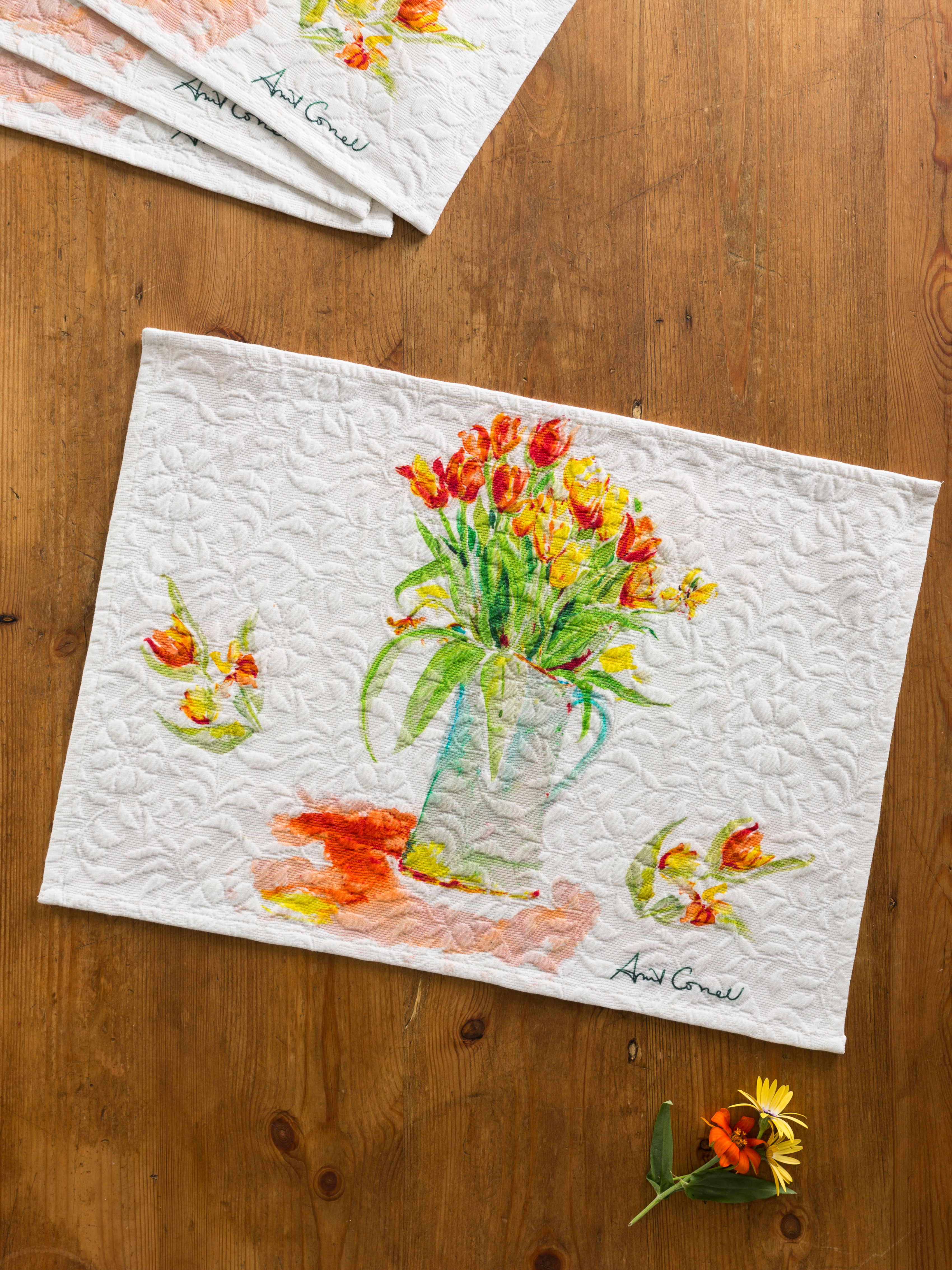 Tulips Placemat S/4 Linens & Kitchen, Placemats & Runners Beautiful