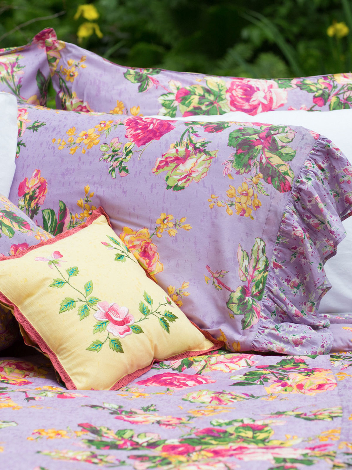 Victorian Rose Pillowcase Lavender New Arrivals, Bedding & Home