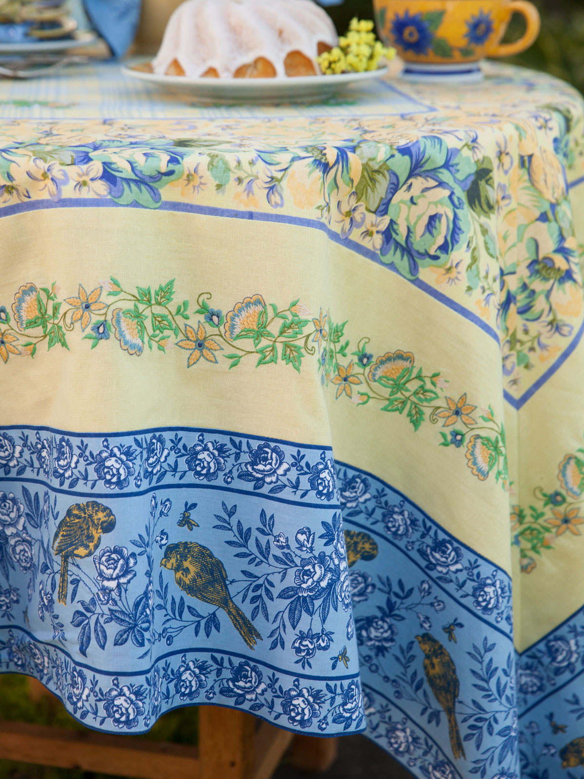 Provence Patchwork Tablecloth Linens & Kitchen, Tablecloths
