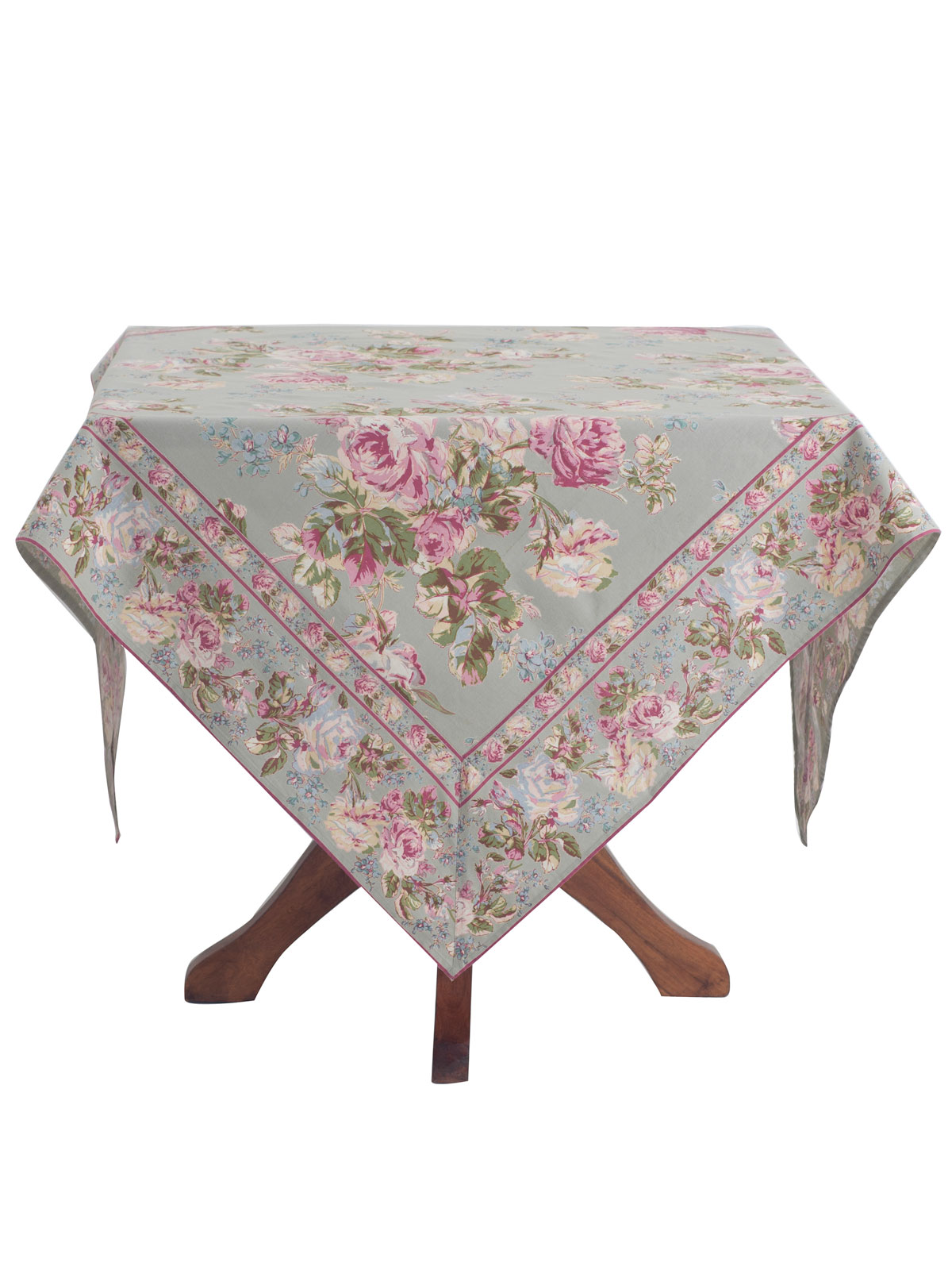 Victorian Rose Tablecloth Sage Table Linens & Kitchen, Tablecloths Beautiful Designs by