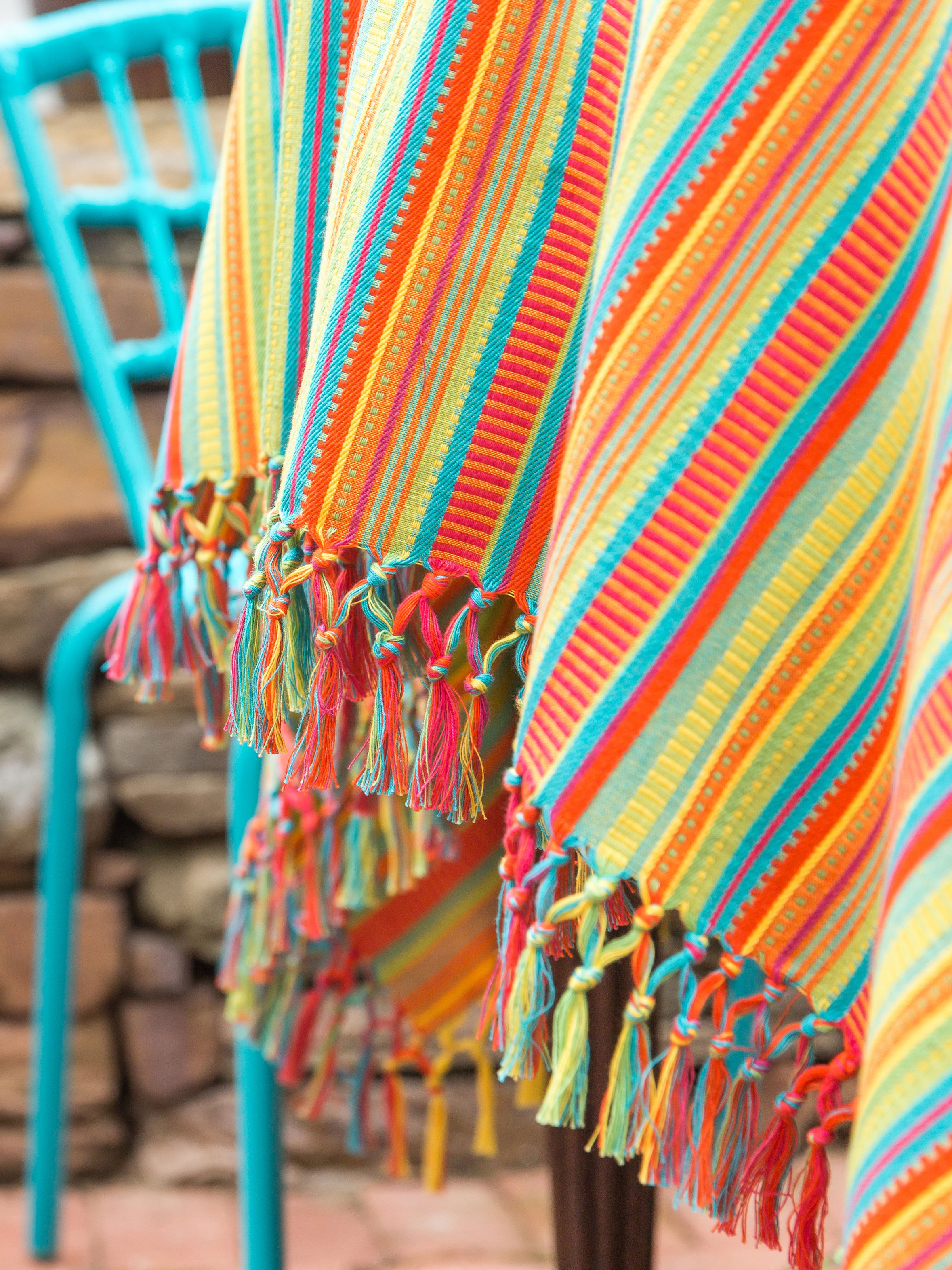 Fiesta Stripe Tablecloth Linens & Kitchen, Tablecloths Beautiful