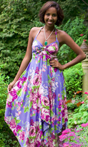 Lorena Ladies Dress Periwinkle