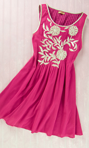 Zahara Ladies Dress Fuschia
